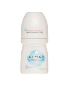 Almay Anti-Perspirant & Deodorant, Sensitive Skin, Roll-On, Fragrance Free 1.7 oz"