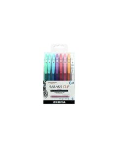 Zebra Pen Sarasa Clip Gel Fine Retractable Pen, , Assorted Milky Pastel, 8 Ct | CVS