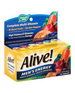 Nature's Way Alive! Men's Complete Multivitamin Tablets, B-Vitamins, 50 Count"