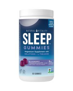 Natural Vitality SLEEP Magnesium Supplement Gummies, 60 Count"