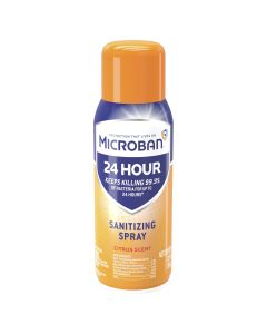 Microban 24 Hour Disinfectant Sanitizing Spray, Citrus Scent, 12.5 fl oz"