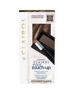 Clairol Root Touch-Up Temporary Hair Dye Powder Color, Medium Brown, 40-60 Applications"