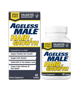 Ageless Male Hair Regrowth Supplement, 42 Softgel Tablets, 21 Servings"