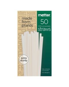 Matter Compostable Straws, 50 Count"