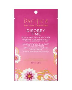 Pacifica Disobey Time Facial Mask - Rose and Peptide, 1 Pc Mask"