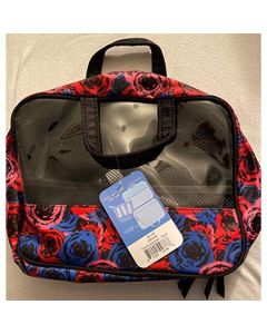 Colorful Floral Toiletry Travel Bag (3 Travel Bottles Included)