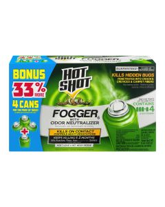 Hot Shot Fogger 6 with Odor Neutralizer 4 Count 2 Oz.