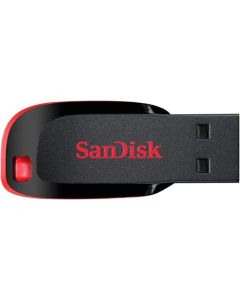 16gb Usb 2 0 Sandisk Cruzer Blade Flash Memory Drive Thumb Stick Black Red