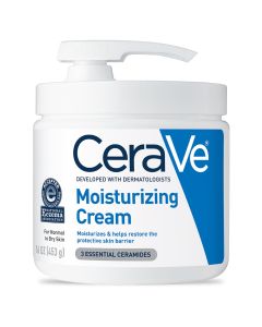 CeraVe Moisturizing Cream with Pump, Face Moisturizer & Body Lotion, Normal to Very Dry Skin 16 oz"