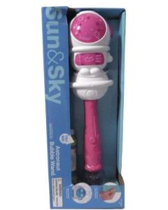 Sun & Sky Light Up Astronaut Bubble Blower Wand, 12.5 Inch Colors May Vary"