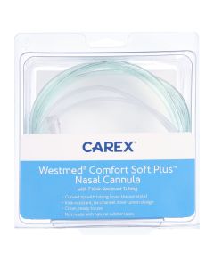 Carex Westmed® Comfort Soft Plus Nasal Cannula with 7"" Kink-Resistant Tubing, Latex-Free, 1 Count"