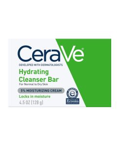 CeraVe Hydrating Cleansing Bar for Face and Body for Normal to Dry Skin, 4.5 oz"