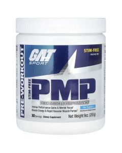 GAT PMP Stim-Free Blue Raspberry - 30 Servings