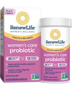 Renew Life Ultimate Flora Women's Care Health & Wellness Probiotic, 25 Billion CFU, 30 Capsules"