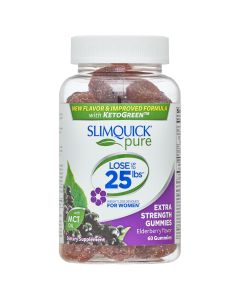 Slimquick Pure Weight Management Gummies, Elderberry, 60 Ct"