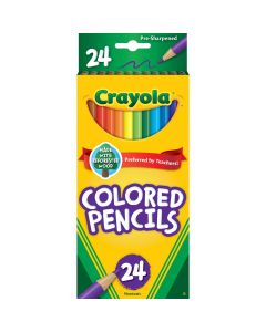 Crayola Colored Pencils, Assorted Colors, Pre-Sharpened, Adult Coloring, 24 Count"