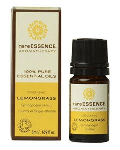 RareEssence - Aromatherapy - Essential Oil - Lemongrass { Organic } - 5ml