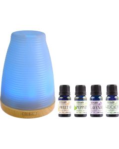 Ice Labs Essential Oils Diffuser with 4 Oil, Ultrasonic Aroma Diffuser"