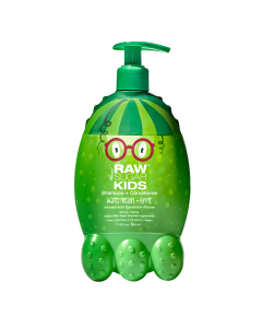 Raw Sugar Kids 2-in-1 Shampoo and Conditioner, Watermelon and Apple, 12 fl oz"