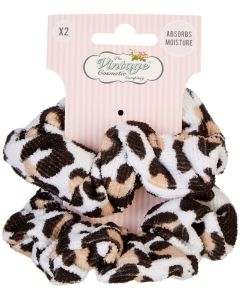 Vintage Cosmetic Company 2 Pc. Leopard Scrunchie Set Multi patt