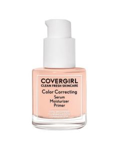 COVERGIRL Clean Fresh Color Correcting Primer + Serum and Moisturizer, Total Brightener, Light 1.0 fl oz"