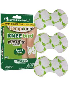 Hempvana Knee Bird Pain Relief Patch, As Seen On TV, Fits Under & Around Your Kneecap"