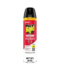 Raid Defend Indoor Ant and Roach Killer Spray Value Size, 20 oz"