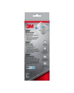 3M Aura N95 Particulate Respirator 9205+, White, 3 Disposable Particulate Respirators"