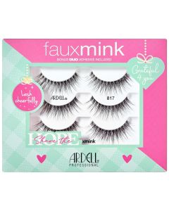 Ardell Faux Mink 817 Strip Lashes Holiday 3-pair Gift Set, 1 pack"