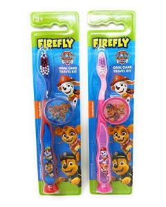 PAW Patrol Toothbrush for Kids 3+ yrs. Soft Suction Cup Pack of 2