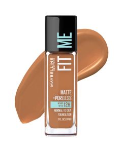 Maybelline Fit Me Matte + Poreless Liquid Foundation Makeup, 355 Coconut, 1 fl oz"