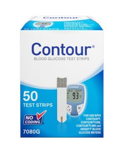 BAYER Contour Blood Glucose Test Strips (50 Count Box) single box (50 strips)