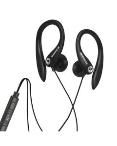 Magnavox Black Earhook Headphones with Microphone MHP4854BK