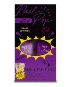 Defy & Inspire  Defy & Inspire Nail Pop Neon Duo Nail Art Kit - Purple - 2ct