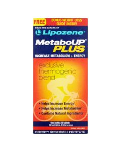 Lipozene MetaboUP Plus Weight Loss & Energy Supplement, 60 Tablets"