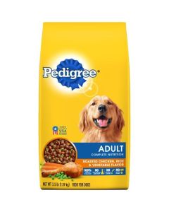 Pedigree Complete Nutrition Roasted Chicken Rice & Vegetable Flavor Kibble Adult Dry Dog Food, 3.5 Lbs.