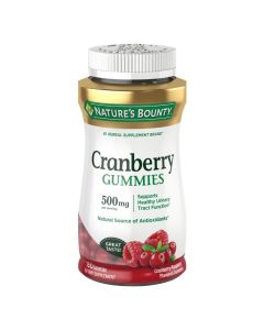 Nature’s Bounty Cranberry Gummies, 500 mg, Cran-Raspberry Flavor, 150 Ct"