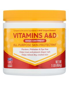 Rite Aid Vitamin a&D Rash Diaper Ointment - 1 Lb