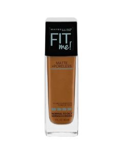 Maybelline Fit Me Matte + Poreless Liquid Foundation Makeup, Cappuccino, 1 fl oz"