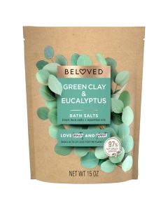 Beloved Green Clay & Eucalyptus Bath Salts - 15oz