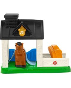 Fisher-Price Little People Stable Toddler Playset with Horse Figure Light & Sounds 4 Pieces