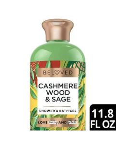 Beloved Cashmere Wood and Sage Shower and Bath Gel - 11.8 fl oz