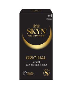 SKYN Original Lubricated Non Latex Condoms, 12 Count"