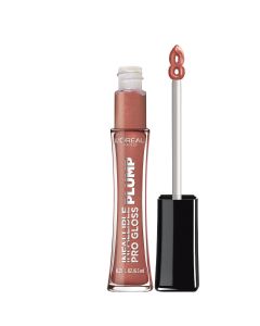 L'Oreal Paris Infallible Pro Gloss Plump Lip Gloss with Hyaluronic Acid, Nude Twinkle"