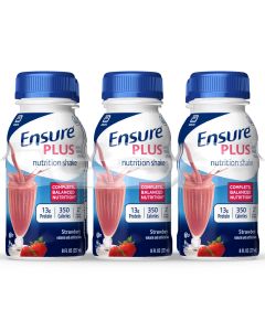 Ensure Plus Nutritional Shake - Strawberry - 6pk/8 Fl Oz