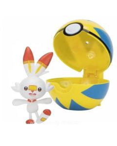 Pokemon Clip 'N' Go Scorbunny and Quickball