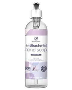 Greenerways Antibacterial Hand Soap | Made in USA | Lavender Liquid Hand Soap with Pump and Soothing Aloe Vera | Sulfate-Free, Paraben-Free, Cruelty-F