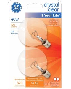 General Electric Crystal Clear 40w Decorative Globe Lightbulbs | CVS