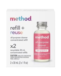 Method Pink Grapefruit Scent Concentrated All Purpose Cleaner Refill Liquid 1 oz