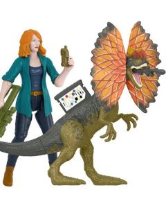 Jurassic World Dominion Claire & Dilophosaurus 2 Pack Figure Set